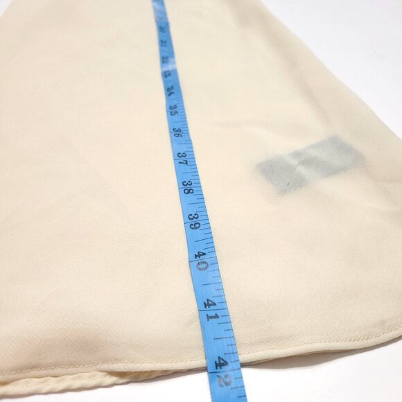 LRL Ralph Lauren Womens Midi Slip Dress Size 8 Cream Spaghetti Strap Fairy Y2K - Picture 11 of 13